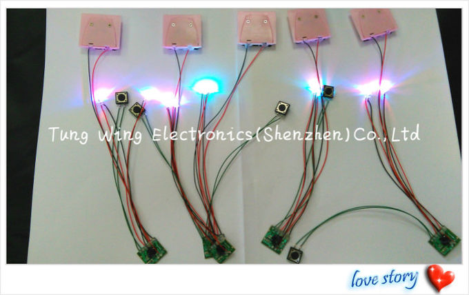 2 1 do diodo emissor de luz do botão módulo de piscamento do diodo emissor de luz colorido e com luzes bonitas 5