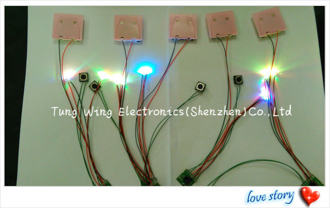 2 1 do diodo emissor de luz do botão módulo de piscamento do diodo emissor de luz colorido e com luzes bonitas 6