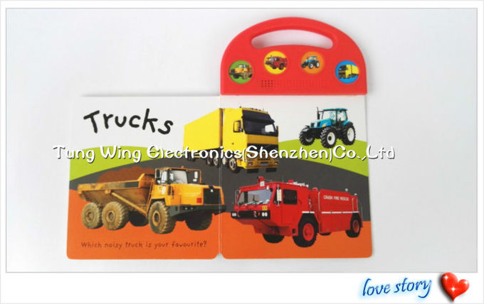 Toy Trucks Button Sound Book, livros sadios interativos para as crianças 2