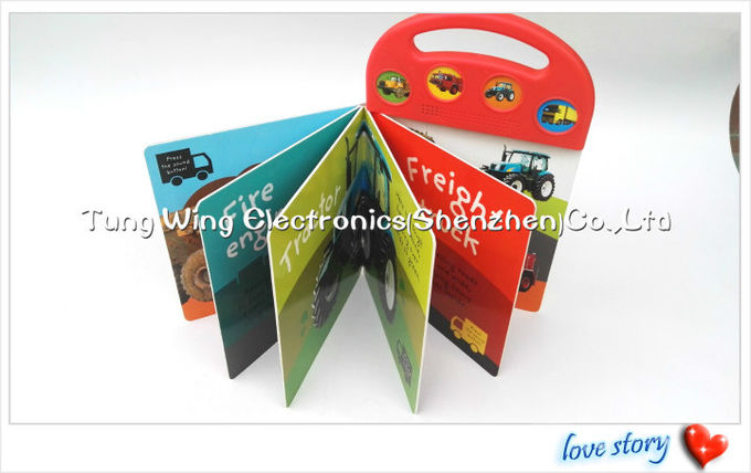Toy Trucks Button Sound Book, livros sadios interativos para as crianças 3