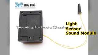 Módulo de som com sensor de luz para caixa de música artesanal revista de moda